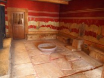 Throne Room reconstruction Knossos Gillian Hovell Muddy Archaeologist
